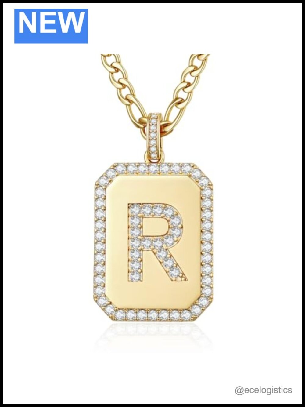 14K Gold Plated Initial Pendant Necklace